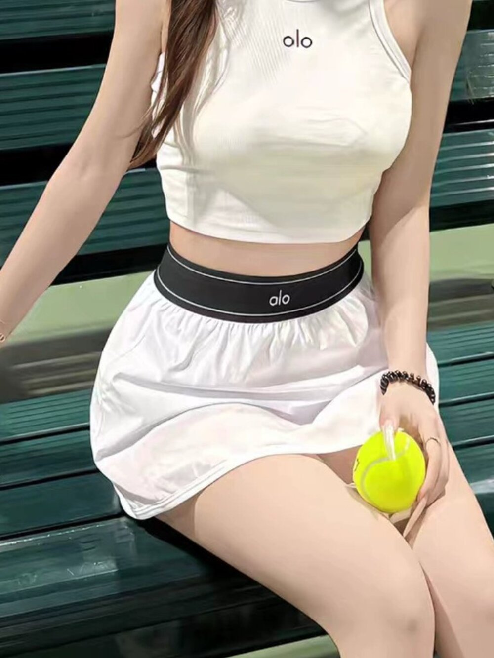 ✨New Alo tennis skirt white 🎾sporty and casual style - Picture 6 of 6